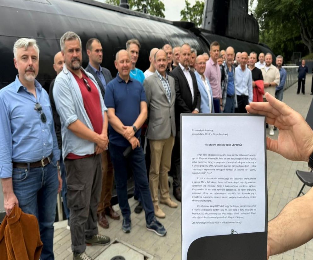 Orka czeka, ale marynarze nie mają zamiaru. Załoga ORP Sokół pisze list do premiera i szefa MON