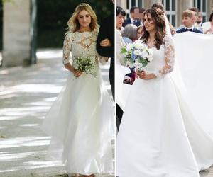 Porównaliśmy suknie ślubne córek premierów. Kasia Tusk i Ola Morawiecka postawiły na ten sam styl! 