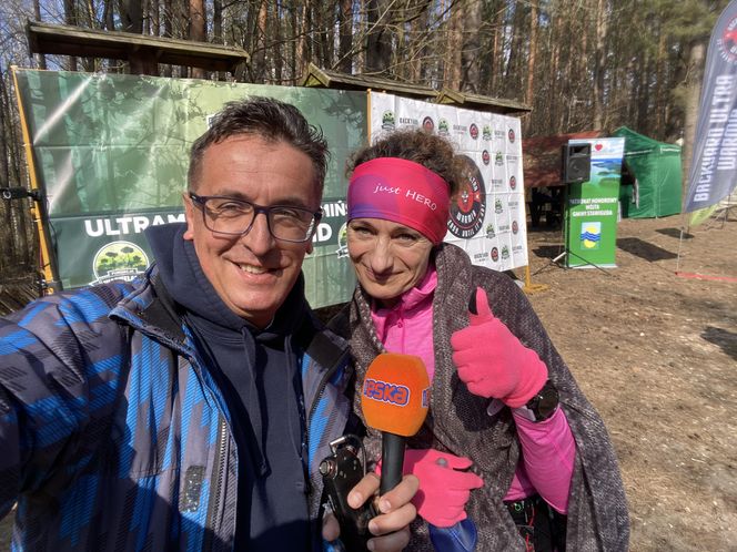 Biegli, aż na trasie został jeden zawodnik. Ponad 60 śmiałków na starcie zawodów pod Olsztynem