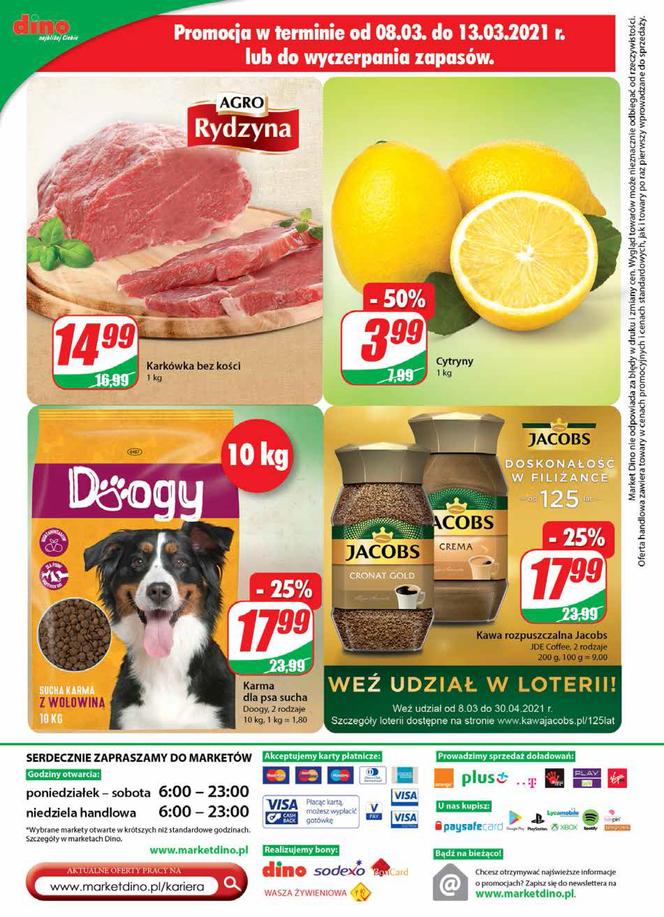 Nowe promocje w Dino od 10.03