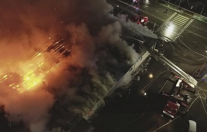 Ogromny pożar w rosyjskim klubie Poligon. Zginęło 15 osób