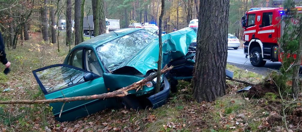 Wypadek na dk 74 pod Bełchatowem