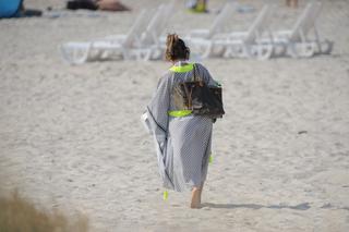 Marta Manowska na plaży