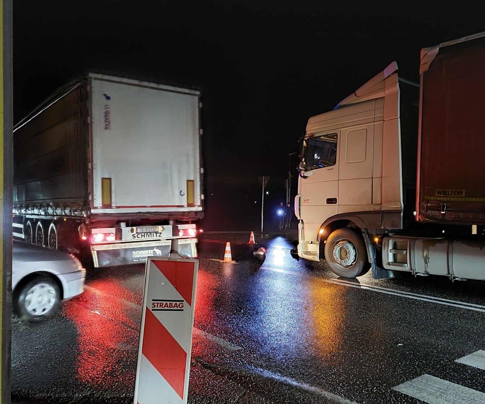 Wypadek Wielka Wieś. Potrącenie pieszego 