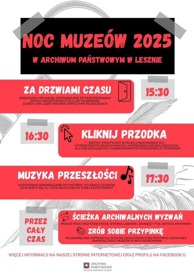 W Muzeum, Galeriach MBWA, wieży ciśnień i w Archiwum. Noc Muzeów w Lesznie
