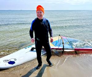 Piotr Dudek - najstarszy w Polsce i na świece windsurfer