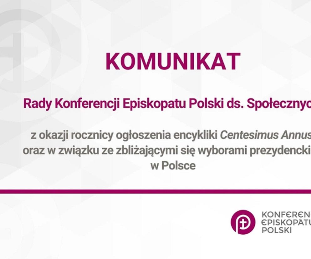 Komunikat Rady Konferencji Episkopatu Polski ds. Społecznych
