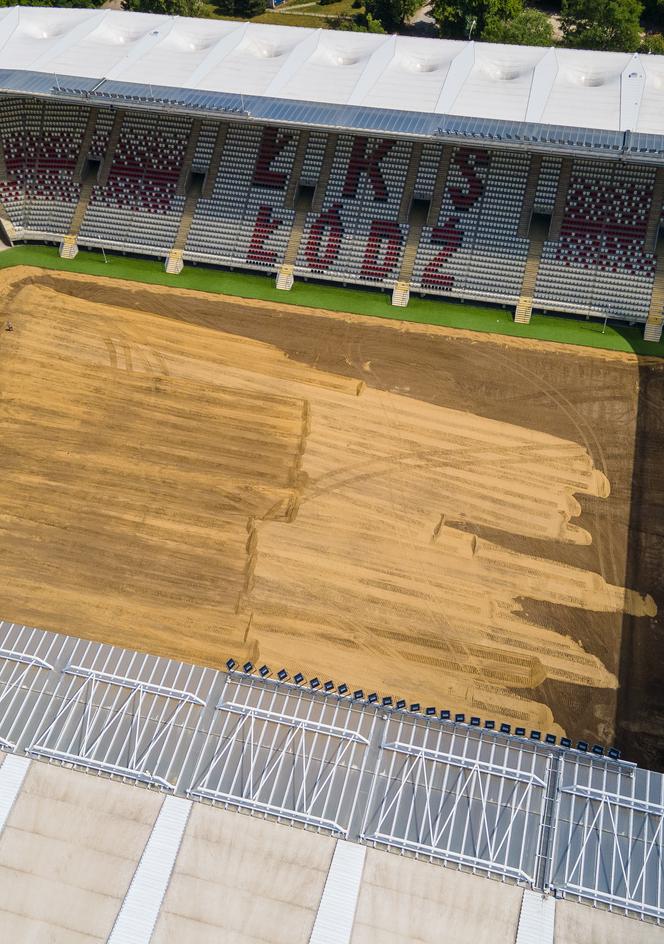 Stadion ŁKS-u będzie niczym Narodowy! Trwa wymiana murawy