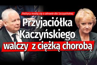 Przyjaciółka Kaczyńskiego walczy o życie. Politycy PiS modlą się o zdrowie posłanki Jolanty Szczypińskiej