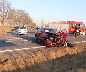 Straszny wypadek! Wjechała prosto w motocyklistę