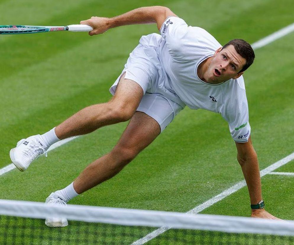 Hubert Hurkacz w drugiej rundzie Wimbledonu 2024. Wrocławianin w życiowej formie