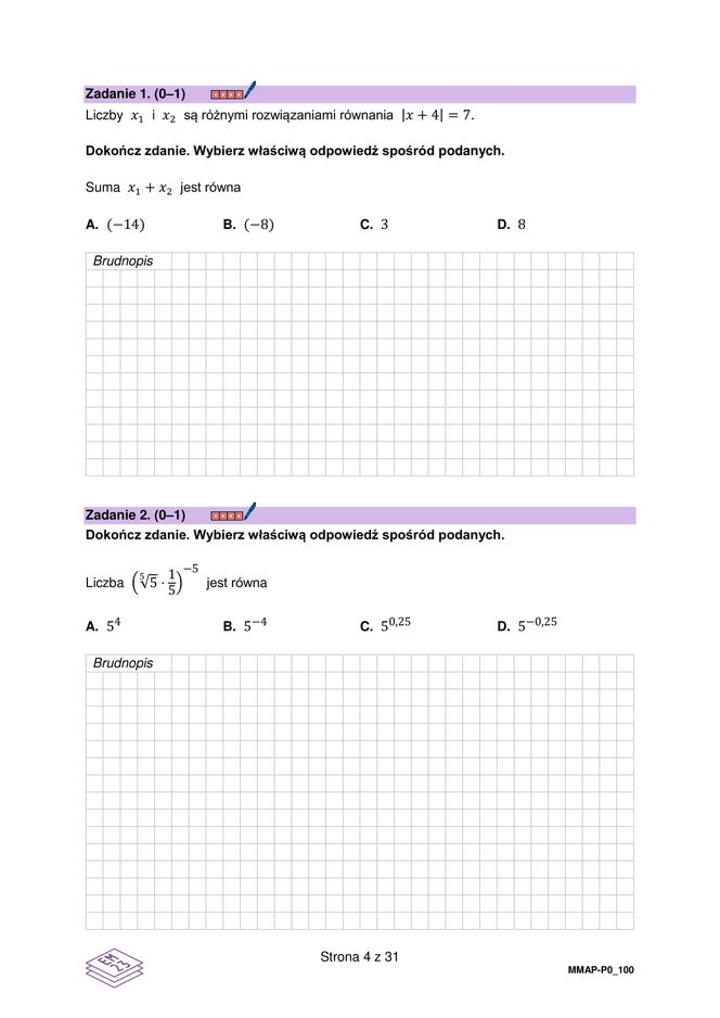 Matura próbna z matematyki. Mamy arkusz zadań CKE 