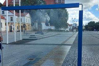 Dwie nowoczesne kurtyny wodne działają na Rynku Kościuszki w Białymstoku