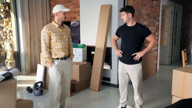 	Barwy szczęścia odc. 3135. Franek (Mateusz Banasiuk), Justin (Jasper Sołtysiewicz)