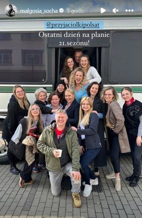Przyjaciółki, na planie 21 sezonu: Inga (Małgorzata Socha), Patrycja (Joanna Liszowska), Anka (Magdalena Stużyńska), Zuza (Anita Sokołowska) 