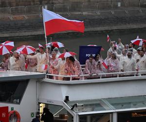 Reprezentacja Polski podczas ceremonii otwarcia IO Paryż 2024 