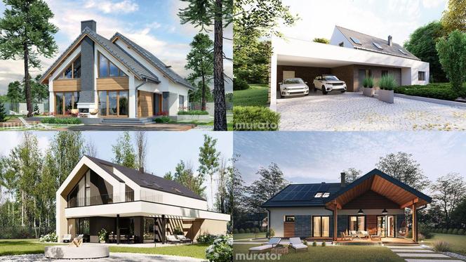 Najładniejsze projekty domów z poddaszem i garażem z kolekcji Murator Projekty