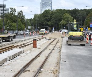 Remont torowiska na ul. Marszałkowskiej (sierpień 2025)
