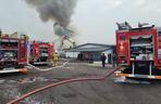 Pożar hali magazynowej w Gostyni ZDJĘCIA