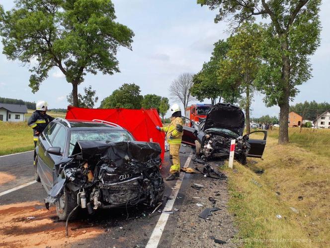 Tragiczny wypadek na DK 42. Wśród ofiar jest sołtys wsi Rzejowice. Jechała z synem i wnuczętami