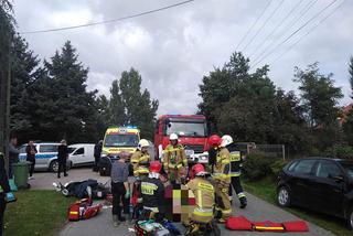 Groźny wypadek w m. Witów Kolonia. Na miejscu lądował śmigłowiec LPR