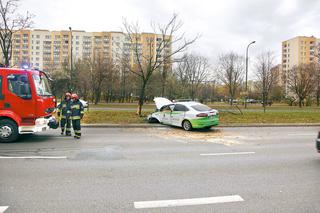 kierowca zasłabł na drzewie