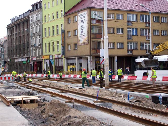 Przebudowa torowisk w Szczecinie