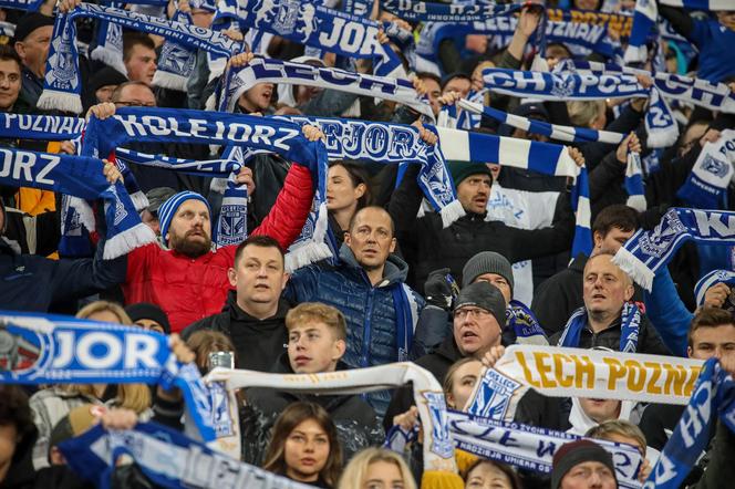 Kibice na meczu Lech Poznań - Ruch Chorzów