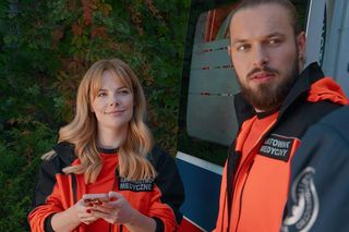 Na sygnale odc. 645. Basia (Anna Wysocka), Romek (Izydor Łobacz)