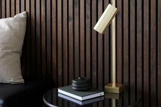 Lampa stołowa nowoczesna mosiężna Alanis Nordlux, naturalhomedecor