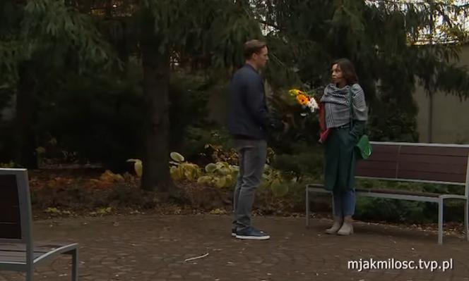 M jak miłość. Aneta (Ilona Lewandowska-Janyst), Olek (Maurycy Popiel)