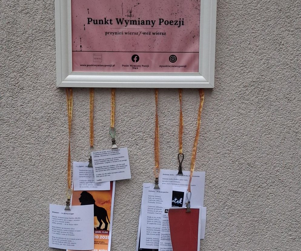  W Sosnowcu powstał Punkt Wymiany Poezji. To pierwsze takie miejsce w mieście
