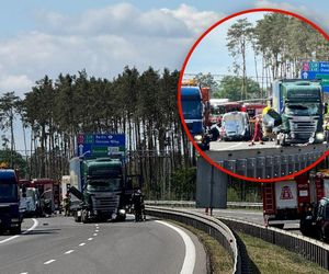 Poważny wypadek na autostradzie A6. Są poszkodowani. Duże utrudnienia
