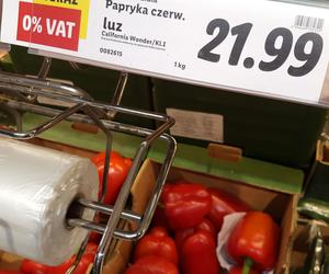 Ceny warzyw szokują! Kilogram papryki żółtej w markecie w Lesznie kosztuje 35 złotych