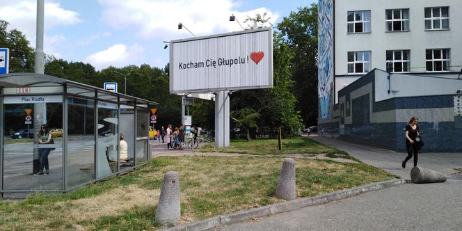 Oryginalne wyznanie miłości w centrum Szczecina