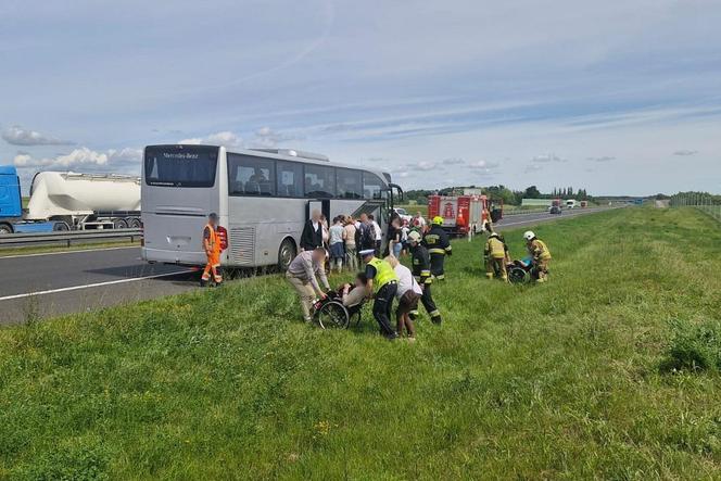 Niepełnosprawne dzieci spod Świecia utknęły na autostradzie A1 w drodze nad morze. Kierowca wysadził je na poboczu