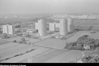 Okolice ul. Bukowińskiej na Mokotowie w 1974 r.