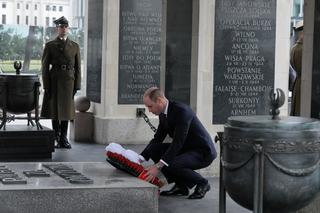 Książę William w Warszawie - drugi dzień wizyty