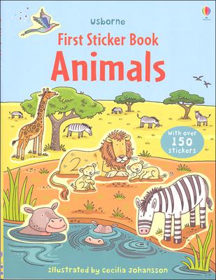First sticker books. Animals