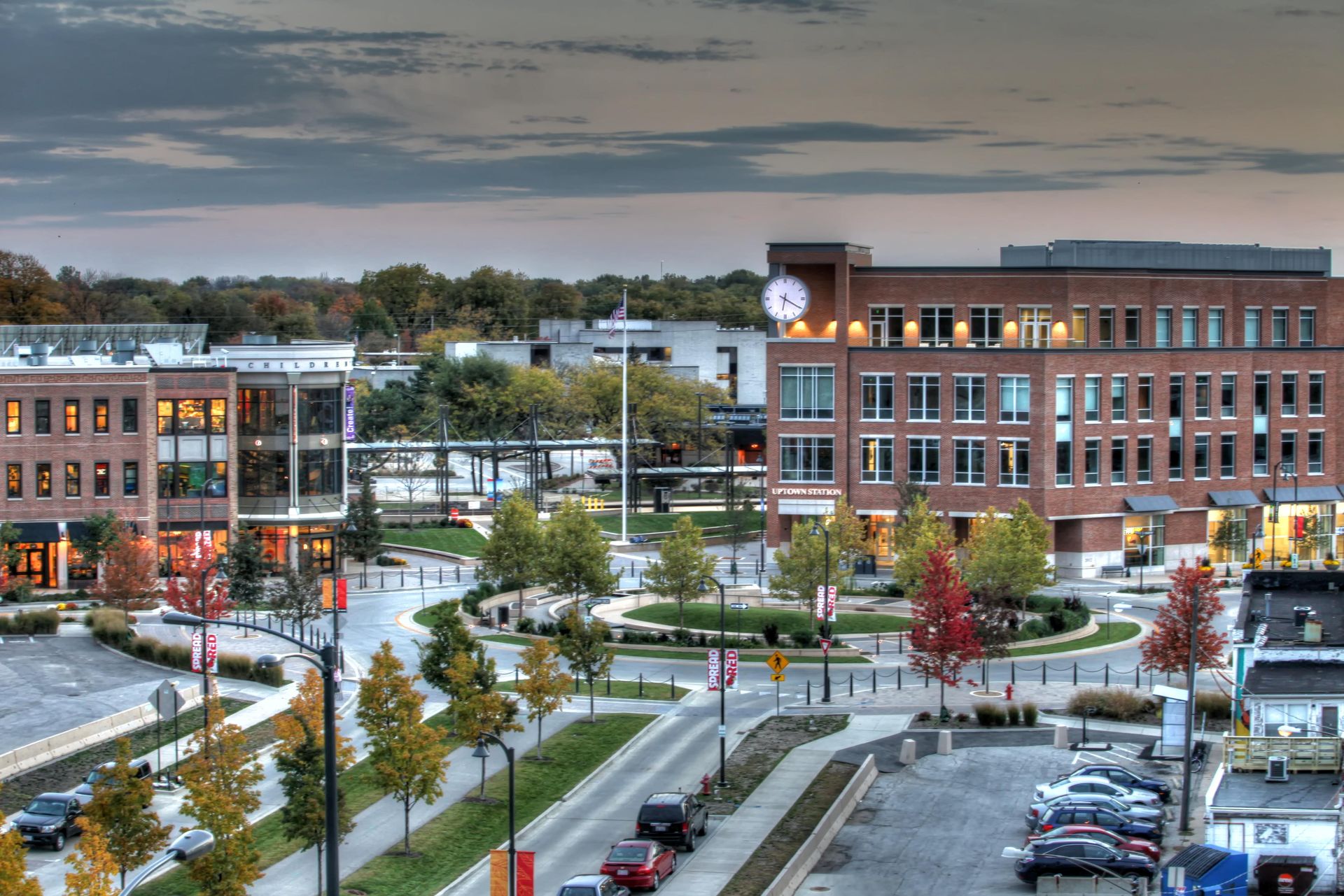  Uptown Normal’s Circle Fountain, Illinois, USA