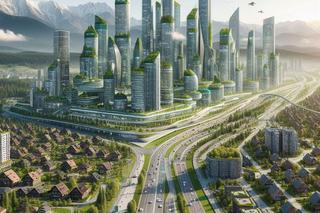 Polskie miasta przyszłości na obrazach AI