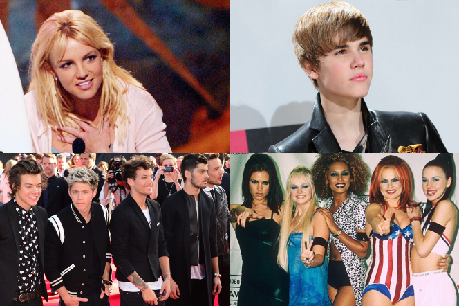 Britney, Justin, One Direction, Spice Girls