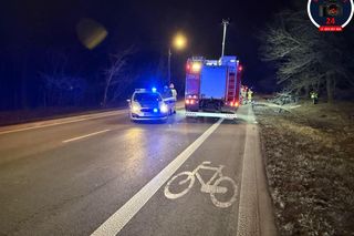  zderzenie z udziałem trzech samochodów