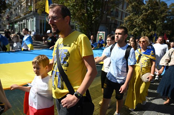 Ukraińcy świętują rocznicę odzyskania niepodległości w Gdańsku. Zniszczono baner przy konsulacie