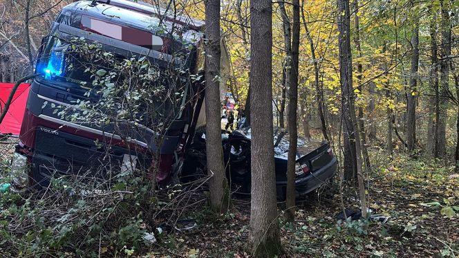 Tragiczny wypadek w pobliżu przejścia granicznego. Kierowca z Ukrainy zginął na miejscu
