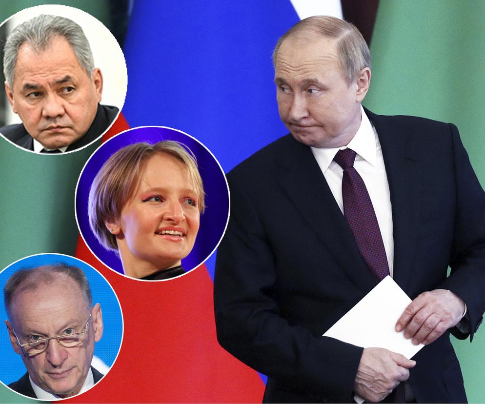 Siergiej Szojgu, Ekaterina Tikhonova,Nikołaj Patruszew, Władimir Putin