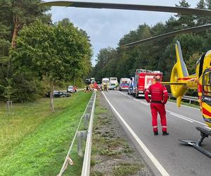 Tragiczny wypadek w Rogóżu. Jedna osoba nie żyje, kilka jest rannych [ZDJĘCIA]