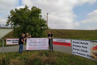Protest rolników w Medyce
