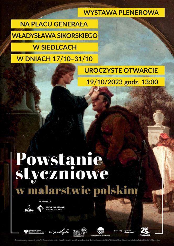 Plenerowa wystawa w centrum Siedlec: „Powstanie Styczniowe w Malarstwie Polskim”