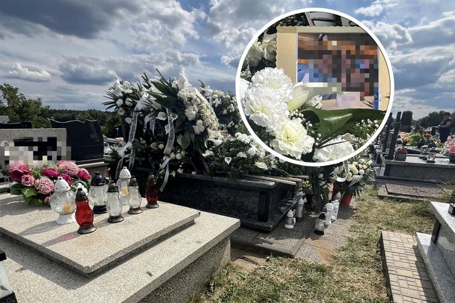 Tuszów Narodowy. Grób Dominiki i Grzesia, którzy zginęli w tragicznym wypadku